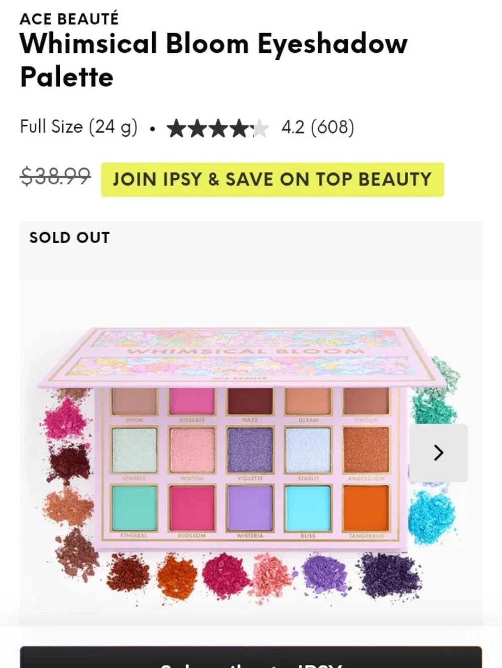 Ace Beautte Whimsical Bloom Eyeshadow Palette